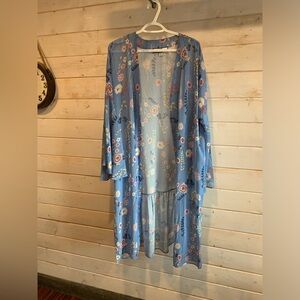 Hilary Radley for Katherine Barclay | Blue Floral Duster